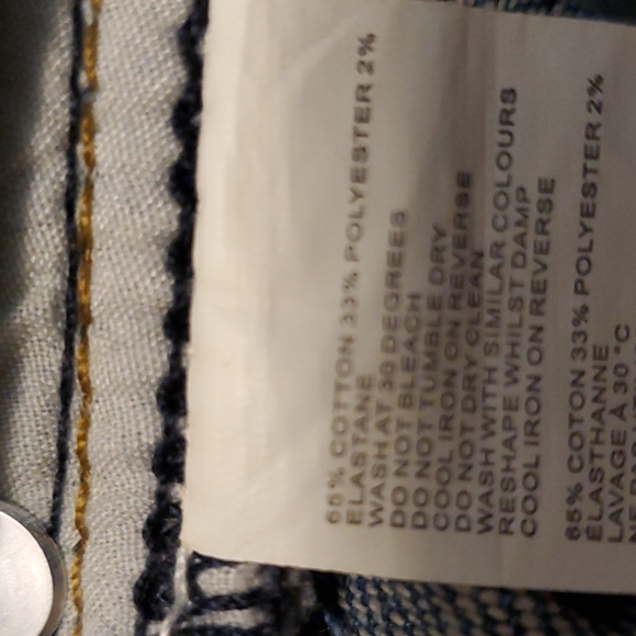 Boo Hoo Womens Scallop Hem Jean Shorts Size 16 - Picture 12 of 12